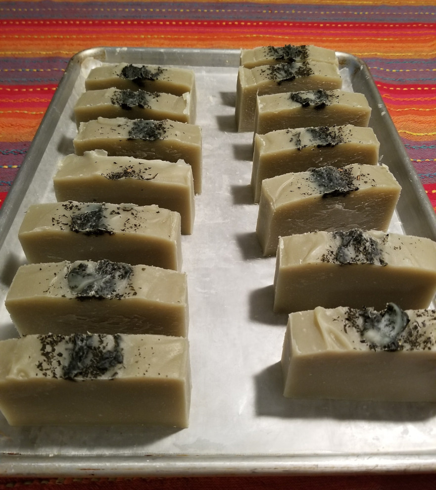 Garden mint soap